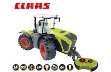 Traktor, ferngesteuert, 2,4 GHz, volle Lenk- und Fahrfunktion, 5 km/h, lenkbare Achsen und um 180° drehbare Kabine, 46cm RC CLAA