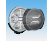 6x LED DÁLKOVÝ SVĚTLOMET S LED OBRYSOVÝM SVĚTLEM, 12-24V, 0,5 m KABEL, 220 x 87 mm