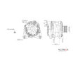 ALTERNÁTOR 12V / 120A + ŘEMENICE Ø51,89 4 DRÁŽKY - ORIGINÁL MITSUBISHI