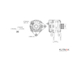 ALTERNÁTOR 12V / 150A + ŘEMENICE Ø55 7 DRÁŽEK - ORIGINÁL MITSUBISHI