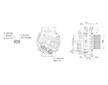 ALTERNÁTOR 24V / 100A + ŘEMENICE Ø88 10 DRÁŽEK - ORIGINÁL MITSUBISHI