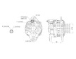 ALTERNÁTOR 24V / 50A + ŘEMENICE &Oslash;75 2 DRÁŽKY - ORIGINÁL MITSUBISHI