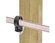 Izolátor se zahnutým vrutem 6 mm pro elektrický ohradník, pro lanka a pásky do 30 mm - 10 ks