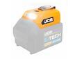 JCB nabíjecí adaptér na USB s LED svítilnou
