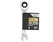 JCB Očkoplochý klíč 6 mm s ráčnou, krátký