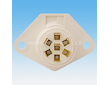 KOVOVÁ ZÁSUVKA S 24V (PLOCHÉ KONTAKTY 6,3 mm)