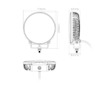 LED DÁLKOVÝ SVĚTLOMET COMBO S LED DENNÍM SVÍCENÍM, PRŮMĚR 175 MM