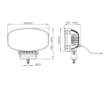 LED DÁLKOVÝ SVĚTLOMET S LED DENNÍM SVÍCENÍM, ROZMĚR 242 x 93 x 182,5 MM, STUDENÉ BÍLÉ SVĚTLO