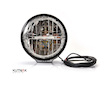 LED DÁLKOVÝ SVĚTLOMET S LED OBRYSOVÝM SVĚTLEM, 12-24V + 3 M KABEL