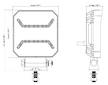 LED PRACOVNÍ SVĚTLOMET - 1000 LUMENŮ S POZIČNÍM SVĚTLEM, BODOVÝ, 10-30V + 0,30 m KABEL
