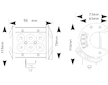 LED PRACOVNÍ SVĚTLOMET - 1260 LUMENŮ, 9-33V + 0,3 M KABEL