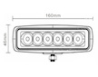 LED PRACOVNÍ SVĚTLOMET - 1260 LUMENŮ, 9-33V + 0,35 M KABEL