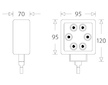 LED PRACOVNÍ SVĚTLOMET - 1500 LUMENŮ, 9-33V + 0,5 m KABEL