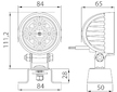 LED PRACOVNÍ SVĚTLOMET - 600 LUMENŮ, 10-30V