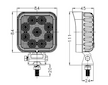 LED PRACOVNÍ SVĚTLOMET, BODOVÝ - 1890 LUMENŮ, 9-32V + 0,23 M KABEL