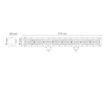 LED PRACOVNÍ SVĚTLOMET COMBO - 14400 LUMENŮ, 9-32V + 0,25 m KABEL