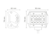 LED PRACOVNÍ SVĚTLOMET COMBO - 1800 LUMENŮ, 9-32V + 0,25 m KABEL