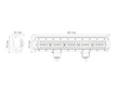 LED PRACOVNÍ SVĚTLOMET COMBO - 9000 LUMENŮ, 9-32V + 0,25 m KABEL