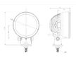 LED PRACOVNÍ SVĚTLOMET, ROZPTYLOVÝ - 2500 LUMENŮ, 12V / 24V + 1,5 m KABEL