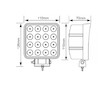 LED PRACOVNÍ SVĚTLOMET, ROZPTYLOVÝ - 3040 LUMENŮ, 9-33V + 0,35 m KABEL