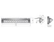 LED PRACOVNÍ SVĚTLOMET, ÚHLOVÝ - 1100 LUMENŮ, 12V / 24V + 0,5 m KABEL