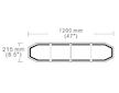 LED RAMPA S OVLÁDACÍM PANELEM, 1200 MM, 12-24V, ORANŽOVÁ, NOČNÍ + DENNÍ REŽIM