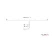 LED SVĚTELNÁ ALEJ + 3,1 M KABEL + PŘEPÍNAČ, 1060 mm, 7 x LED MODUL