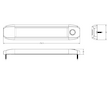 LED SVÍTILNA INTERIÉRU 257 MM + PIR SENZOR + 0,4 M KABEL