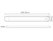 LED SVÍTILNA INTERIÉRU 437 MM + PIR SENZOR + 0,4 M KABEL
