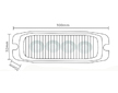 LED VÝSTRAŽNÉ SVĚTLO MODRÉ, 9-33V + 0,15 M KABEL