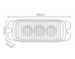 LED VÝSTRAŽNÉ SVĚTLO ORANŽOVÉ, 9-33V + 0,3 M KABEL