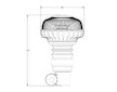 LED VÝSTRAŽNÝ MAJÁK, 12-24V