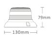 LED VÝSTRAŽNÝ MAJÁK BLUEBERRY, 9-33V