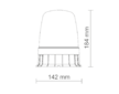 LED VÝSTRAŽNÝ MAJÁK GIANT, 12-24V