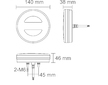 LED ZADNÍ SKUPINOVÁ SVÍTILNA, 10-30V + 0,4 m KABEL