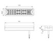 LED ZADNÍ SKUPINOVÁ SVÍTILNA, 12-24V + 0,3 M KABEL
