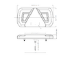 LED ZADNÍ SKUPINOVÁ SVÍTILNA, 9-33V + 0,4 M KABEL