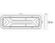 LED ZADNÍ SKUPINOVÁ SVÍTILNA S DYNAMICKOU SMĚROVKOU + 0,3 m KABEL