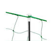 Nevodivá zelená ohradníková síť s brankou pro drůbež, délka 50 m, výška 112 cm
