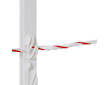Plastový sloupek pro elektrický ohradník, délka 125 cm, 9 oček, bílá