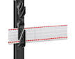 Plastový sloupek pro elektrický ohradník, délka 156 cm, 11 oček, černý