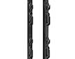 Plastový sloupek pro elektrický ohradník, délka 156 cm, 11 oček, černý