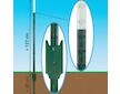 Sada T-sloupky pro elektrický ohradník 167 cm + krytky s izolátorem - 50 ks