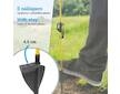 Sklolaminátový oválný sloupek pro elektrický ohradník 110 cm, nášlap a hrot, 4 izolátory na pásku až 50 mm
