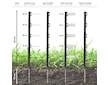 Sloupek plastový pro elektrický ohradník, délka 70 cm, 5 oček, tmavě zelený
