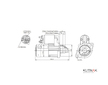 STARTÉR 12V / 0,95kW 8 zubů - ORIGINÁL MITSUBISHI