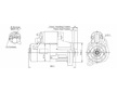 STARTÉR 12V / 1,4kW 9 zubů - ORIGINÁL MITSUBISHI