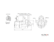 STARTÉR 12V / 1kW 11 zubů - ORIGINÁL MITSUBISHI