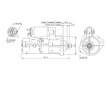 STARTÉR 24V / 3,2kW 11 zubů  - ORIGINÁL MITSUBISHI