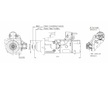 STARTÉR 24V / 5,5kW 12 zubů  - ORIGINÁL MITSUBISHI